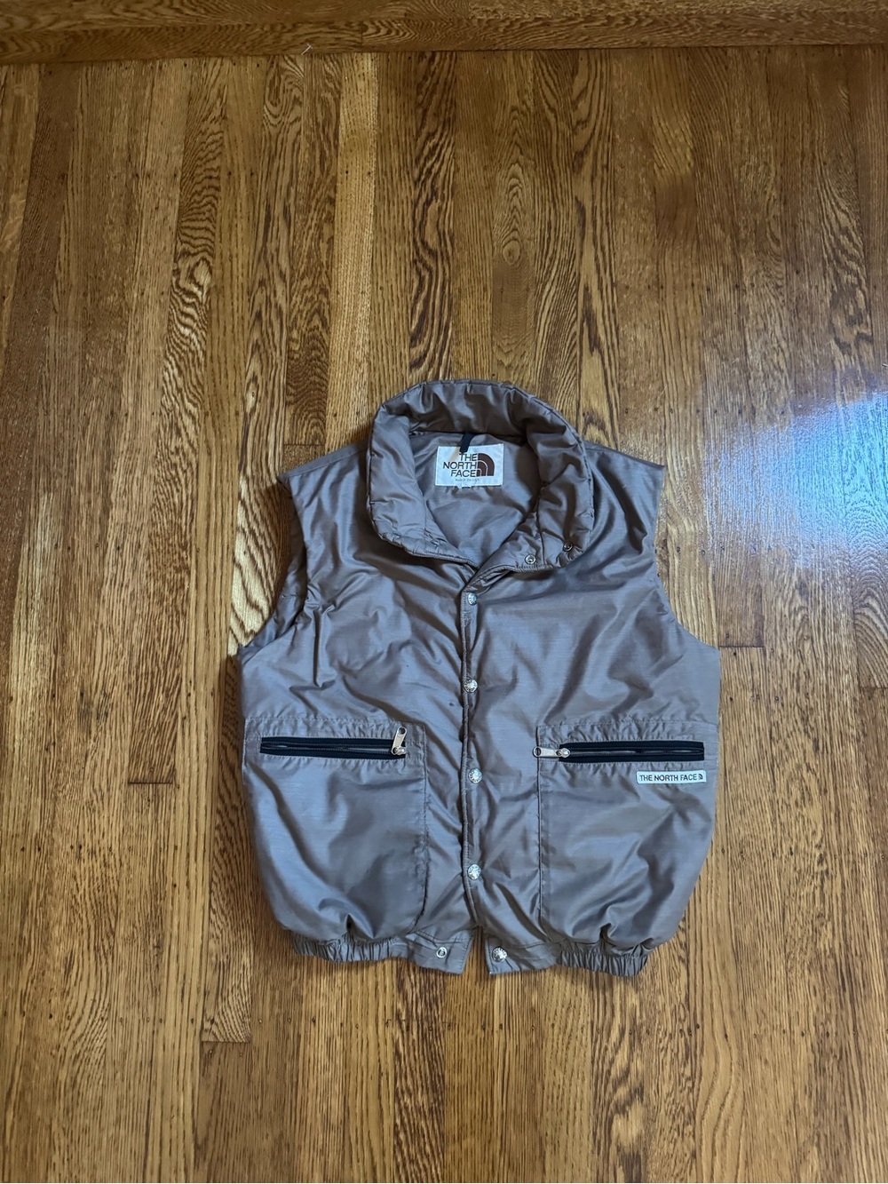 Vintage 70s The North Face Made In USA Brown Puffer Vest